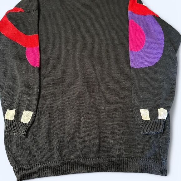 1992 IB Diffusion Geometric Cardigan - 2X - Vintage Statement Knit - Picture 5 of 6